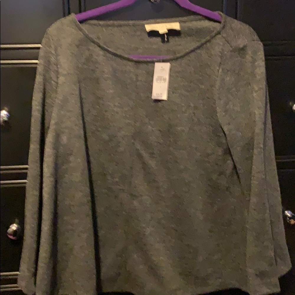 Loft swingy grey sweater